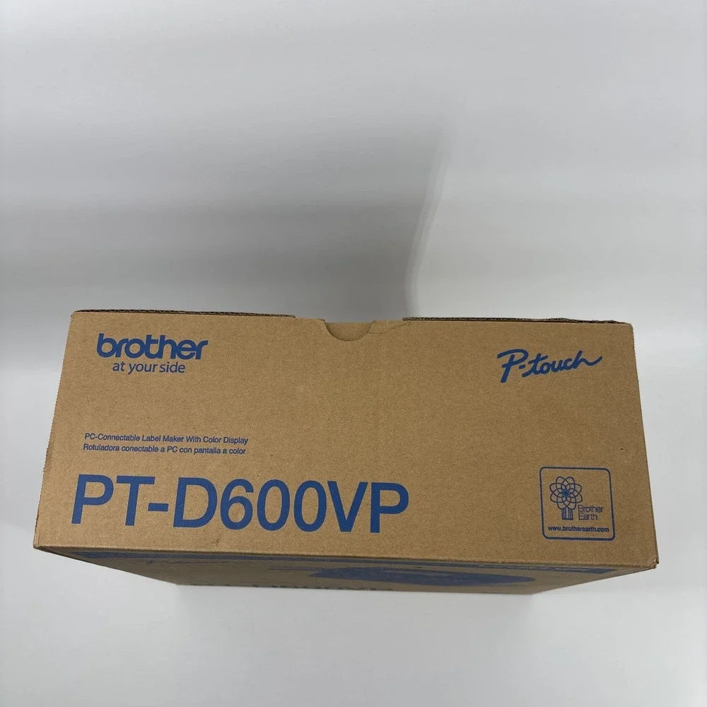 Brother P-touch PT-D600VP PC Connectable Label Maker W/Hard Case AC Adapter Tape